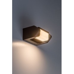 Sieninis lauko šviestuvas Medna LED 8W 3000K Šilta balta (Antracito)