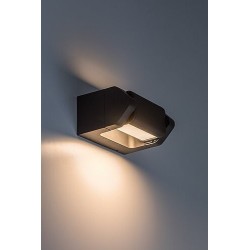 Sieninis lauko šviestuvas Medna LED 8W 3000K Šilta balta (Antracito)