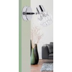 Sieninis šviestuvas Lauren E14 1x MAX 40W (Chromo)