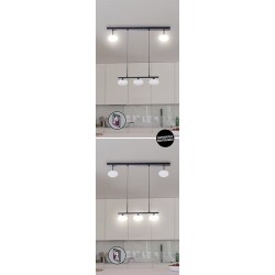Pakabinamas šviestuvas Calista G9 5x MAX 28W (Juoda)