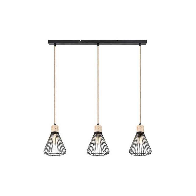 Pakabinamas šviestuvas Farfalle E27 3x MAX 40W (Juoda)