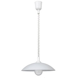 Pakabinamas šviestuvas Round E27 1x MAX 60W (Balta)