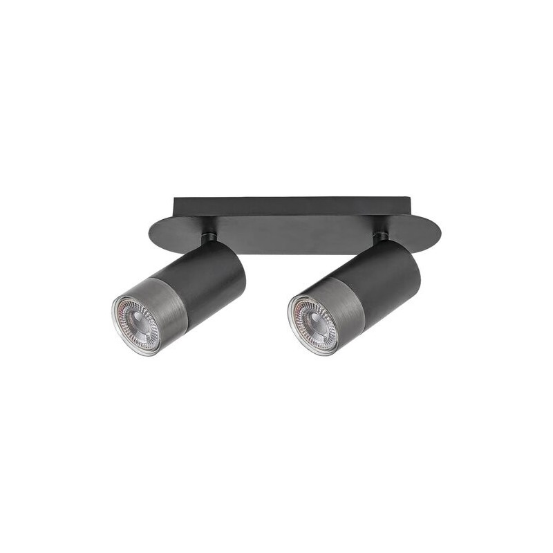 Lubinis šviestuvas Zircon GU10 2X MAX 5W (Matinė Juoda)