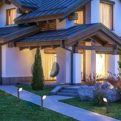 Pastatomas lauko šviestuvas Odiel LED 12W 3000K Šilta balta (Juoda)