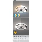 Lubinis šviestuvas Horacio LED 67W 3000-6000K CCT keičiama balta spalva (Juoda)