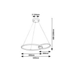 Pakabinamas šviestuvas Emilion LED 36W 4000K Neutrali balta (Juoda, Aukso)