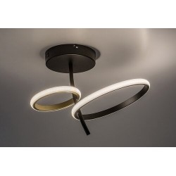 Lubinis šviestuvas Emilion LED 24W 4000K Neutrali balta (Juoda, Aukso)
