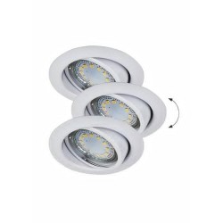 Įmontuojamas šviestuvas Lite GU10 1x MAX 50W 3000K Šilta balta (Balta)