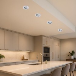 Įmontuojamas šviestuvas Lite GU10 1x MAX 50W 3000K Šilta balta (Balta)