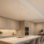 Įmontuojamas šviestuvas Lite GU10 1x MAX 50W 3000K Šilta balta (Balta)