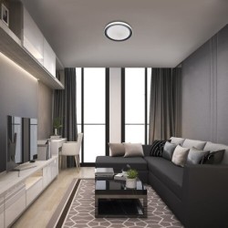Lubinis šviestuvas Everest LED 40W 2700-6500K CCT keičiama balta spalva (Sidabro)