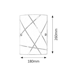 Sieninis šviestuvas Phaedra E27 1x MAX 60W (Balta)