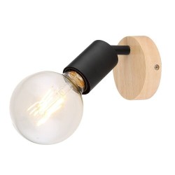 Sieninis šviestuvas Pablo E27 1x MAX 40W (Matinė Juoda)