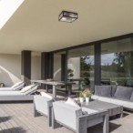 Lubinis lauko šviestuvas Zaton E27 2x MAX 60W (Matinė Juoda)