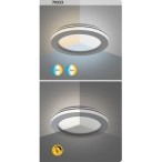 Lubinis šviestuvas Cooperius LED 47W 3000K CCT keičiama balta spalva (Balta)