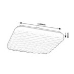 Lubinis šviestuvas Eldrick2 LED 24W 4000K Neutrali balta (Balta)