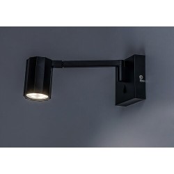 Sieninis šviestuvas Karter GU10 1X MAX 5W (Matinė Juoda)