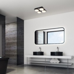 Lubinis šviestuvas Attichus LED 21W 4000K Neutrali balta (Matinė Juoda)
