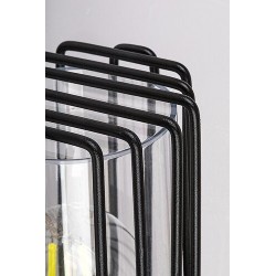Sieninis lauko šviestuvas Haren E27 1x MAX 60W (Juoda)