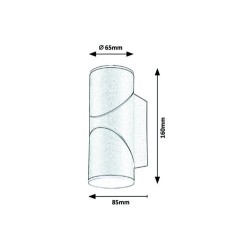 Sieninis lauko šviestuvas Belfast LED 12.9W 3000K Šilta balta (Antracito)