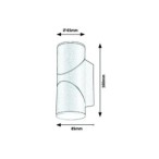 Sieninis lauko šviestuvas Belfast LED 12.9W 3000K Šilta balta (Antracito)
