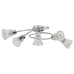 Lubinis šviestuvas Hestia E14 5x MAX 40W (Chromo)