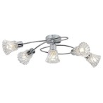 Lubinis šviestuvas Hestia E14 5x MAX 40W (Chromo)