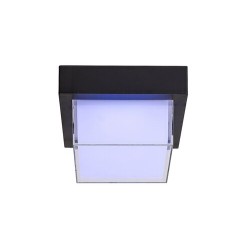 Sieninis lauko šviestuvas Durbe LED 10W 3000-6500K CCT keičiama balta spalva (Juoda)