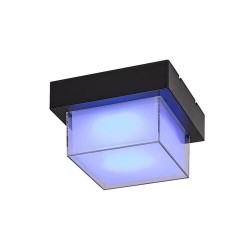 Sieninis lauko šviestuvas Durbe LED 10W 3000-6500K CCT keičiama balta spalva (Juoda)