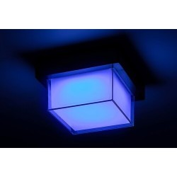 Sieninis lauko šviestuvas Durbe LED 10W 3000-6500K CCT keičiama balta spalva (Juoda)