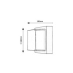 Sieninis lauko šviestuvas Durbe LED 10W 3000-6500K CCT keičiama balta spalva (Juoda)
