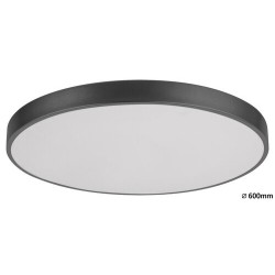 Lubinis šviestuvas Tesia LED 60W 3000-6000K CCT keičiama balta spalva (Matinė Juoda)