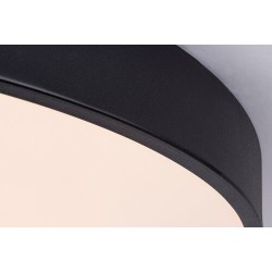 Lubinis šviestuvas Tesia LED 60W 3000-6000K CCT keičiama balta spalva (Matinė Juoda)