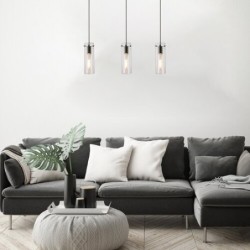 Pakabinamas šviestuvas Acantha E27 1x MAX 40W (Juoda)