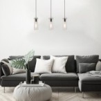 Pakabinamas šviestuvas Acantha E27 1x MAX 40W (Juoda)