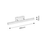 Sieninis šviestuvas Silas LED 12W 4000K Neutrali balta (Bronzos)