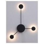 Sieninis šviestuvas Amadeo LED 10.5W 4000K Neutrali balta (Juoda)