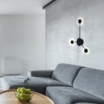 Sieninis šviestuvas Amadeo LED 10.5W 4000K Neutrali balta (Juoda)