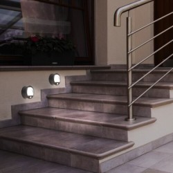 Sieninis lauko šviestuvas Amarillo LED 1.5W 3000K Šilta balta (Juoda)