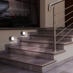Sieninis lauko šviestuvas Amarillo LED 1.5W 3000K Šilta balta (Juoda)