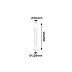 Pastatomas lauko šviestuvas Inox torch E27 1x MAX 25W (Chromo)