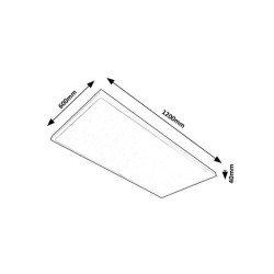 Lubinis šviestuvas Damek2 LED 80W 4000K Neutrali balta (Balta)