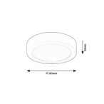 LED panelė Shaun2 LED 15W 3000K Šilta balta (Juoda)