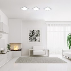 LED panelė Shaun2 LED 3W 3000K Šilta balta (Balta)