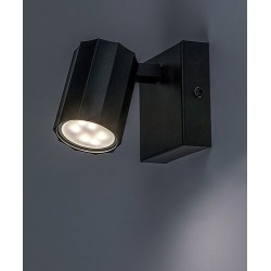 Sieninis šviestuvas Rogelio GU10 1X MAX 5W (Matinė Juoda)