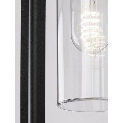 Sieninis lauko šviestuvas Zernest  E27 1x MAX 15W (Juoda)