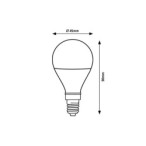 LED SMART lemputė E14 SMD-LED 5W G45 2700-6500K CCT keičiama balta spalva