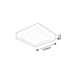 LED panelė Shaun2 LED 15W 3000K Šilta balta (Balta)