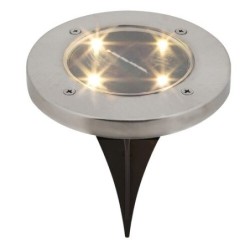 Saulės energija įkraunamas šviestuvas Dannet LED 0.24W 3000K Neutrali balta (Chromo)