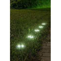 Saulės energija įkraunamas šviestuvas Dannet LED 0.24W 3000K Neutrali balta (Chromo)